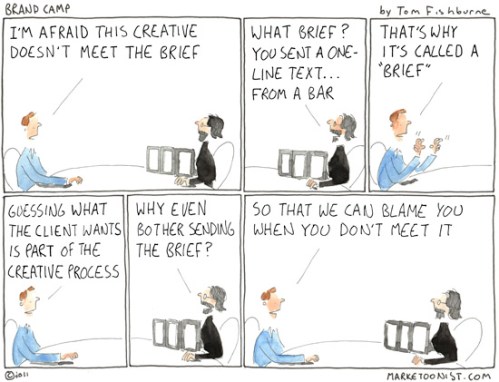 Marketoonist - Marketing Brief Cartoon
