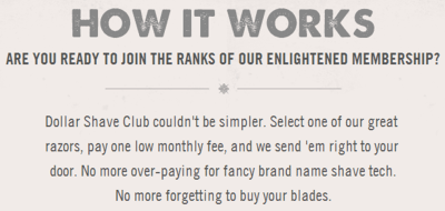 Photo: Dollar Shave Club website.