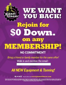 Planet Fitness - We Want You Back - 2