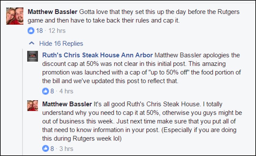 Facebook: Ruth's Chris Steak House - Ann Arbor, MI